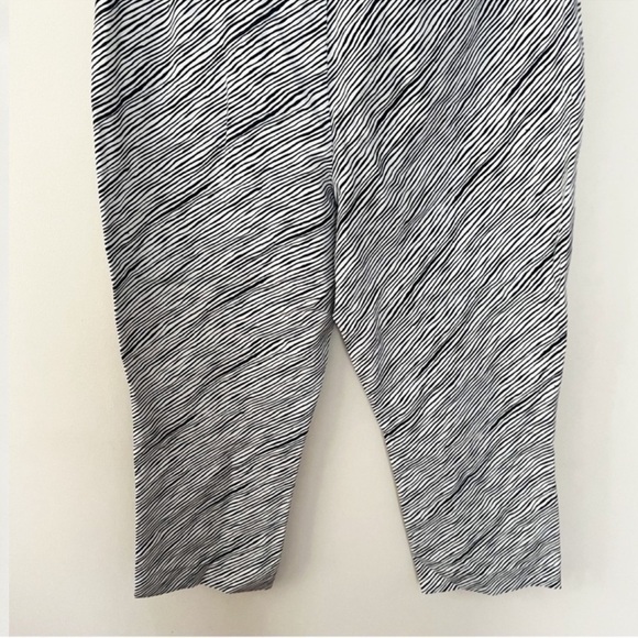 Kate Spade Saturday Zebra Print Cropped Trouser Pants Black/White Size 10 - Picture 7 of 9